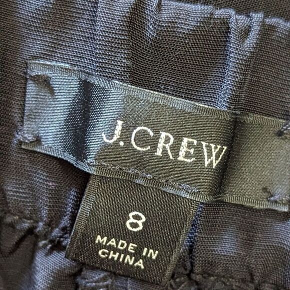 J crew Straight-leg Black Utility Pant With Surplus Pockets women's sz 8 - Picture 12 of 15
